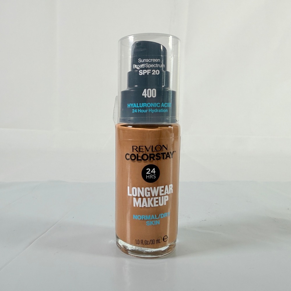 Revlon ColorStay Liquid Foundation 400 Mahogany Normal Dry Skin SPF 20 New